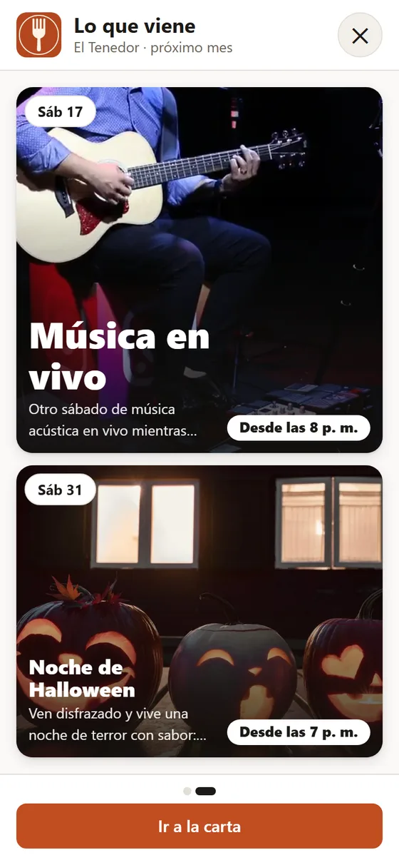 Eventos que vienen